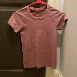 Pink Lululemon swiftly tech size 2